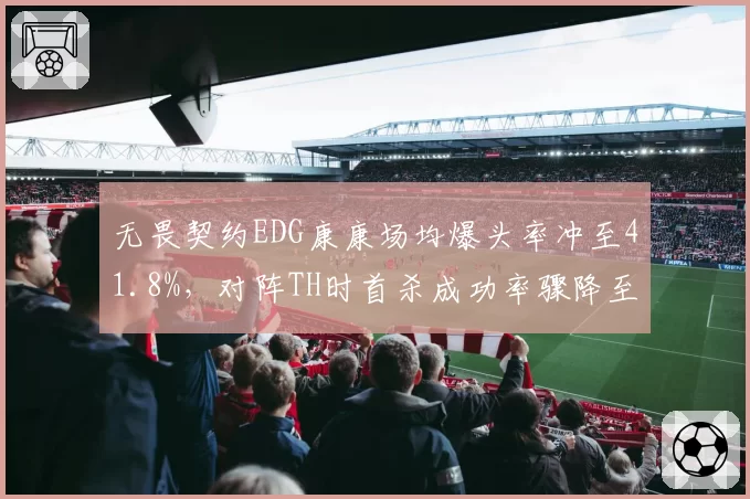 无畏契约EDG康康场均爆头率冲至41.8%，对阵TH时首杀成功率骤降至22%稳定性存疑