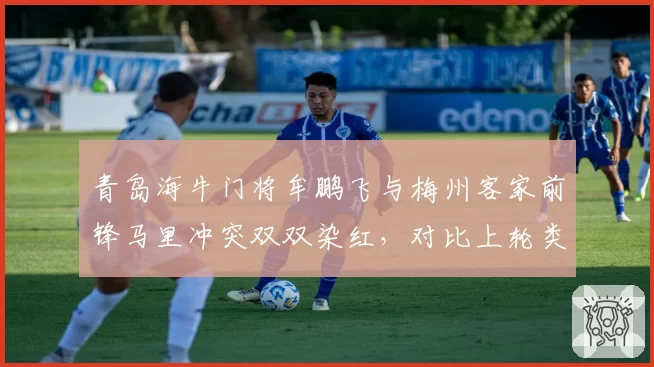 青岛海牛门将牟鹏飞与梅州客家前锋马里冲突双双染红，对比上轮类似冲突仅一人领牌，纪律处罚不统一